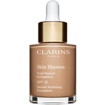 Clarins Skin Illusion Natural Hydrating Foundation rozjasňující hydratační make-up SPF 15 odstín 112C Amber 30 ml