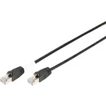 Síťový kabel RJ45 Digitus DK-1644-050/BL-OD, CAT 6, S/FTP, 5.00 m, černá