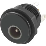 Nízkonapěťový konektor TRU COMPONENTS 718660, 10.5 V/DC, 2 A, Druh spínacího kontaktu: Spínací kontakt, zásuvka, vestavná vertikální, 5.15 mm, 1.65 mm