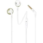 Hi-Fi špuntová sluchátka JBL T205 JBLT205CGD, champagne zlatá