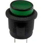 Tlačítko TRU COMPONENTS TC-R13-523AL-05GN, 250 V/AC, 1.5 A, černá, zelená, 1 ks