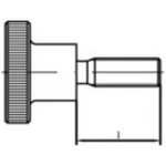 Rýhovaný šroub TOOLCRAFT 107526, N/A, M8, 16 mm, ocel, 25 ks