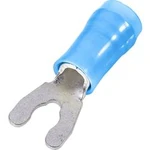 Vidlicové kabelové oko TE Connectivity 32057, 1.04 mm², 2.602 mm², průměr otvoru 3.18 mm, částečná izolace, modrá, 1 ks