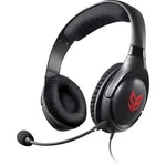 Creative Sound Blaster Blaze herní headset na kabel, stereo přes uši, jack 3,5 mm, černá, červená
