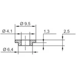 Izolační průchodka KSS V5818, 9,5/4,1 mm