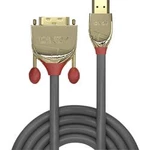 HDMI / DVI kabel LINDY [1x HDMI zástrčka - 1x DVI zástrčka 18+1pólová] šedá 10.00 m