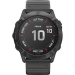 Chytré hodinky Garmin fenix 6X PRO Slate Gray w/Black Band (Glass)