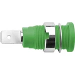 Bezpečnostní vestavná zásuvka 4 mm Schützinger DI SEB 6452 Ni / GN, zelená, 1 ks