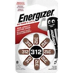 Knoflíková baterie ZA312, Energizer PR41, zinek-vzduch, vhodné do naslouchátek, 8 ks