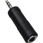 Jack adaptér BKL Electronic 1102008, 3,5 mm na 6,3 mm, černá