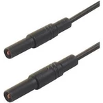 SKS Hirschmann MLS GG 200/1 sw bezpečnostní měřicí kabely [lamelová zástrčka 4 mm - lamelová zástrčka 4 mm] černá, 2.00 m