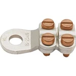 Kulaté kabelové oko Klauke 584R10, průřez 25 mm², průměr otvoru 10.5 mm, 4 šrouby , bez izolace, kov, 1 ks