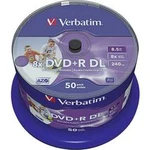 DVD+R DL 8.5 GB Verbatim 43703, s potiskem, 50 ks, vřeteno