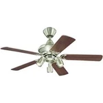 Stropní ventilátor Westinghouse Kingston, Vnější Ø 105 cm, javorová, stříbrná