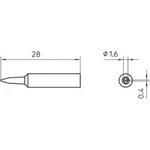 Pájecí hrot Weller WXP 65 XNT A, 1,6 mm