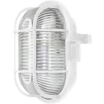 ISO svítidlo s mřížkou, 60 W, E27, IP44, oválné, bílá