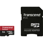 Transcend Premium pamäťová karta micro SDHC 8 GB Class 10, UHS-I vr. SD adaptéru