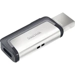 SanDisk Ultra® DualDrive USB pamäť pre smartphone a tablet  strieborná 128 GB USB 3.2 Gen 1 (USB 3.0), USB-C™