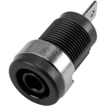 bezpečnostna laboratórna zásuvka TRU COMPONENTS 6239C26EN Ø pin: 4 mm, zásuvka, vstavateľná vertikálna, čierna, 1 ks