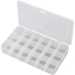TRU COMPONENTS E-107 krabička na drobné súčiastky, (d x š x v) 210 x 112 x 30 mm, Priehradiek: 18, pevné rozčlenenie, 1