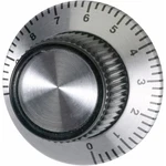 TRU COMPONENTS  jemná stupnica  hliník (eloxovaný) (Ø x v) 24 mm x 14 mm 1 ks