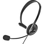 Renkforce  telefónne headset jack 2,5 mm káblový na ušiach čierna