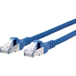 Metz Connect 1308451544-E RJ45 sieťové káble, prepojovacie káble CAT 6A S/FTP 1.50 m modrá s ochranou 1 ks