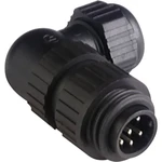 Hirschmann 934 130-100-1 guľatý faston zástrčka, zahnutá Séria konektoru: CA Počet kontaktov: 6 + PE 1 ks
