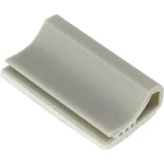 TRU COMPONENTS  úchytka  TC-6645728   pre plochý kábel svetlosivá 100 ks