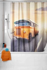 WENKO Sprchový závěs VINTAGE BUS oranžový 180x200 cm