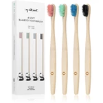 My White Secret Bamboo Toothbrush bambusová zubná kefka soft 4 ks