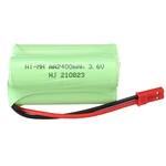 HJ 3.6V 2400mAh AA NI-MH Battery JST/SM Plug for RC Car