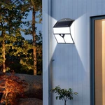 318/436LED Solar Wall Light Human Body Induction + Light Control IP65 Yard Garden