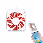 K1 USB Portable Fan Cell Phone Fan Low Noise Design Low Power Consumption Mobile Phone Fan for iPhone Android Smartphone