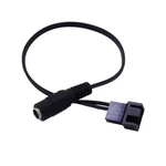 30cm DC5521 to 4Pin CPU Cooling Fan Power Cable Power Adapter Extension Lead Wire for Computer Heat Dissipation