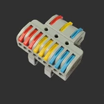 Docking Quick Wire Connector LT-933D Universal Electrical Splitter Cable Push-in Conductor Terminal Block With Rail for