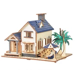 3D Woodcraft Assembly Doll House Kit Decoration Toy Model for Kids Gift