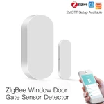 MoesHouse Tuya ZB Smart Window Door Gate Sensor Detector Smart Home Security Alarm System Smart Life Tuya App Remote Con