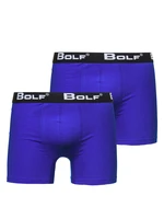 Kobaltové pánské boxerky Bolf 0953-2P 2 PACK