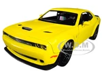 2018 Dodge Challenger SRT Hellcat Widebody Yellow 1/24 Diecast Model Car by Motormax