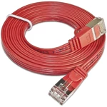 Slim Wirewin PKW-STP-SLIM-KAT6 3.0 RT RJ45 sieťové káble, prepojovacie káble CAT 6 U/FTP 3.00 m červená plochý 1 ks