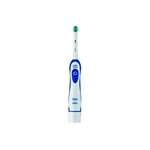 Zubná kefka Oral-B D4 Battery biely/modrý elektrický zubní kartáček • počet oscilací 9 600 za minutu • ergonomická rukojeť • 1× koncovka Precision Cle