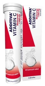 Additiva Vitamin C 1000 mg Blutorange 20 šumivých tablet