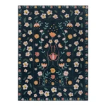 Tmavomodrý dvojvrstvový koberec Flair Rugs MATCH Nordic Floral, 120 x 170 cm