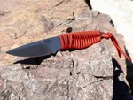 Nôž s pevnou čepeľou ANV® P100 - Blood Red (Farba: Blood Red, Varianta: Sivá čepeľ – Stone Wash)