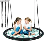 40/43 Inch Swing Outdoor Children Entertainment Round Toy Swing Sturdy Garden Patio Swing Durable Hanging Chair