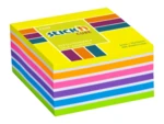 Samolepicí kostky 76x76mm, 400 lístků, neon žlutý mix