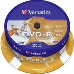 DVD-R 4.7 GB Verbatim 43538, s potiskem, 25 ks, vřeteno