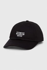 Bavlněná baseballová čepice Gestuz černá barva, s aplikací, 10908928