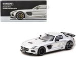 Mercedes-Benz SLS AMG Coupe Black Series Silver Metallic "Global64" Series 1/64 Diecast Model Car by Tarmac Works